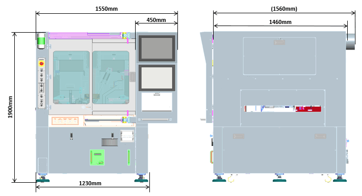 PLA-400 outside drawing