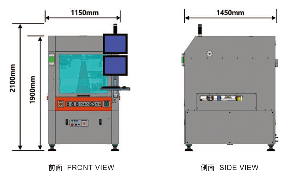 PLR-100 outside drawing